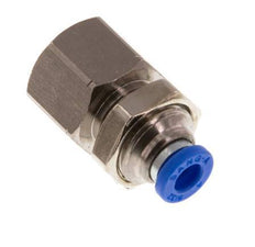 Racor rápido de 4mm x G1/8'' con rosca hembra Latón/PA 66 NBR Bulkhead [2 Piezas]