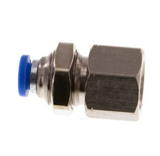 Racor rápido de 4mm x G1/8'' con rosca hembra Latón/PA 66 NBR Bulkhead [2 Piezas]