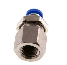 Racor rápido de 4mm x G1/8'' con rosca hembra Latón/PA 66 NBR Bulkhead [2 Piezas]