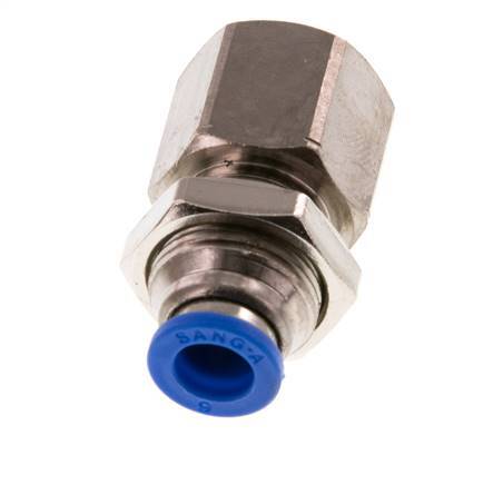 Racor rápido de 6mm x G1/4'' con rosca hembra de latón/PA 66 NBR [2 piezas]