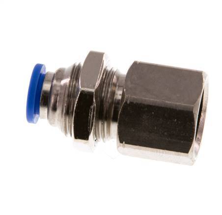 Racor rápido de 6mm x G1/4'' con rosca hembra de latón/PA 66 NBR [2 piezas]