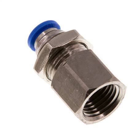 Racor rápido de 6mm x G1/4'' con rosca hembra de latón/PA 66 NBR [2 piezas]