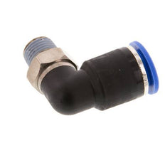 Codo de 90 grados de 12mm x R1/4'' con rosca macho Latón/PA 66 NBR de manguito corto giratorio [2 piezas]