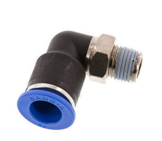 Codo de 90 grados de 12mm x R1/4'' con rosca macho Latón/PA 66 NBR de manguito corto giratorio [2 piezas]