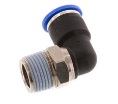 Codo de 90 grados 10mm x R3/8'' con rosca macho Latón/PA 66 NBR Manguito corto giratorio [2 piezas]