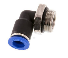 Codo de 90 grados 8mm x G3/8'' con rosca macho Latón/PA 66 NBR Manguito corto giratorio [2 piezas]