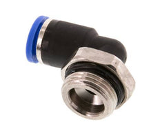 Codo de 90 grados 8mm x G3/8'' con rosca macho Latón/PA 66 NBR Manguito corto giratorio [2 piezas]