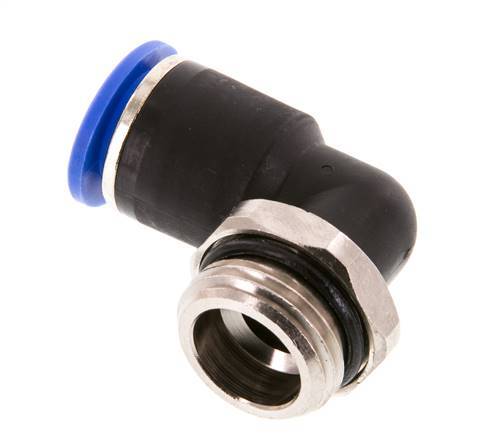 Codo de 90 grados 12mm x G1/2'' con rosca macho latón/PA 66 NBR manguito corto giratorio [2 piezas]