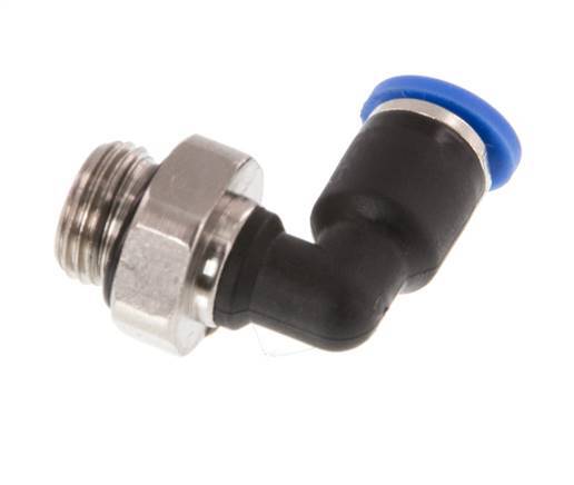 Codo de 4mm x G1/8'' de 90 grados con rosca macho latón/PA 66 NBR giratorio [2 piezas]