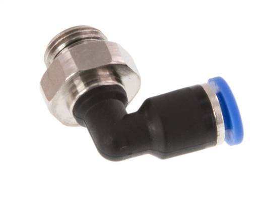 Codo de 4mm x G1/8'' de 90 grados con rosca macho latón/PA 66 NBR giratorio [2 piezas]