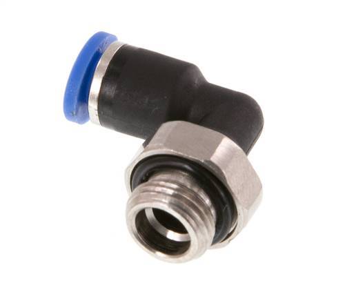 Codo de 4mm x G1/8'' de 90 grados con rosca macho latón/PA 66 NBR giratorio [2 piezas]
