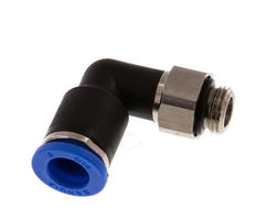 Codo de 90 grados de 8mm x G1/8'' con rosca macho latón/PA 66 NBR giratorio [2 piezas]