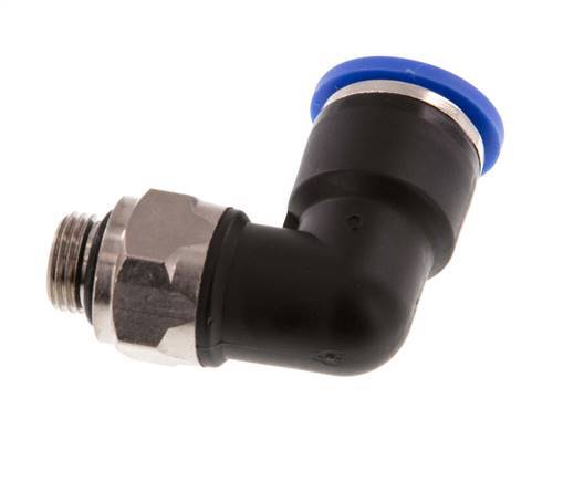 Codo de 90 grados 10mm x G1/8'' con rosca macho latón/PA 66 NBR giratorio [2 piezas]