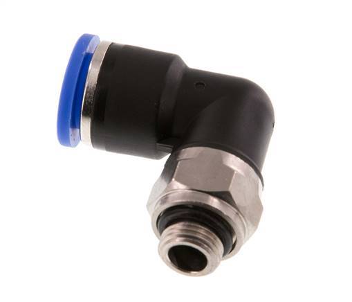 Codo de 90 grados 10mm x G1/8'' con rosca macho latón/PA 66 NBR giratorio [2 piezas]