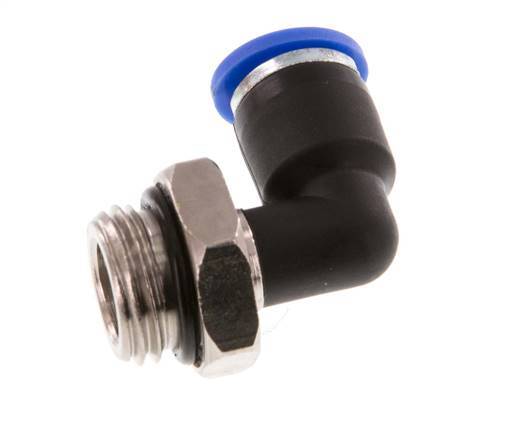 Codo de 6mm x G1/4'' de 90 grados con rosca macho latón/PA 66 NBR giratorio [2 piezas]