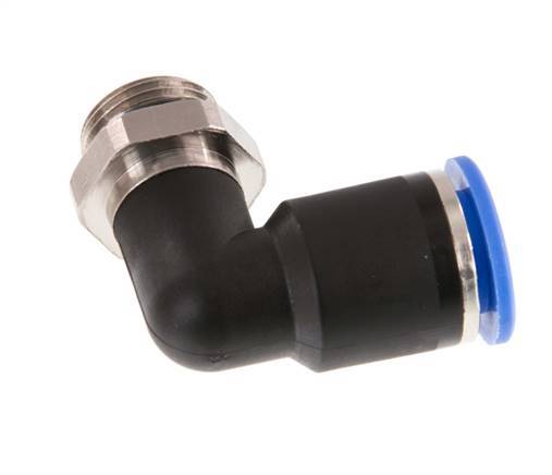 Codo de 90 grados 12mm x G3/8'' con rosca macho latón/PA 66 NBR giratorio [2 piezas]