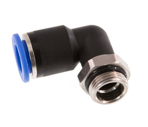 Codo de 90 grados 12mm x G3/8'' con rosca macho latón/PA 66 NBR giratorio [2 piezas]