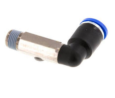 Codo de 90 grados de 8mm x R1/8'' con rosca macho latón/PA 66 NBR de manguito largo giratorio [2 piezas]