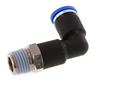 Codo de 90 grados de 8mm x R1/4'' con rosca macho latón/PA 66 NBR cuerpo largo giratorio [2 piezas]