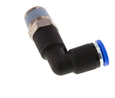 Codo de 90 grados de 8mm x R1/4'' con rosca macho latón/PA 66 NBR cuerpo largo giratorio [2 piezas]
