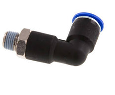Codo de 90 grados 12mm x R1/4'' con rosca macho latón/PA 66 NBR cuerpo largo giratorio [2 piezas]
