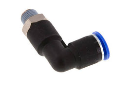 Codo de 90 grados 12mm x R1/4'' con rosca macho latón/PA 66 NBR cuerpo largo giratorio [2 piezas]