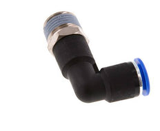 Codo de 90 grados 12mm x R1/2'' con rosca macho Latón/PA 66 NBR Cuerpo largo giratorio [2 piezas]