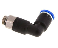 Codo de 90 grados 8mm x G1/8'' con rosca macho latón/PA 66 NBR cuerpo largo giratorio [2 piezas]