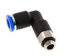 Codo de 90 grados 8mm x G1/8'' con rosca macho latón/PA 66 NBR cuerpo largo giratorio [2 piezas]