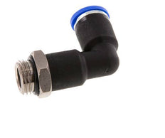 Codo de 90 grados 8mm x G1/4'' con rosca macho latón/PA 66 NBR cuerpo largo giratorio [2 piezas]
