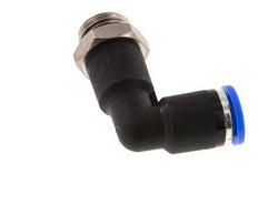 Codo de 90 grados 8mm x G1/4'' con rosca macho latón/PA 66 NBR cuerpo largo giratorio [2 piezas]