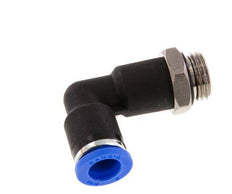Codo de 90 grados 8mm x G1/4'' con rosca macho latón/PA 66 NBR cuerpo largo giratorio [2 piezas]