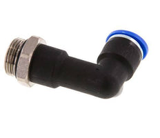 Codo de 90 grados 10mm x G3/8'' con rosca macho latón/PA 66 NBR cuerpo largo giratorio [2 piezas]