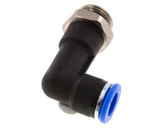 Codo de 90 grados 10mm x G3/8'' con rosca macho latón/PA 66 NBR cuerpo largo giratorio [2 piezas]