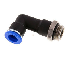 Codo de 90 grados 10mm x G3/8'' con rosca macho latón/PA 66 NBR cuerpo largo giratorio [2 piezas]