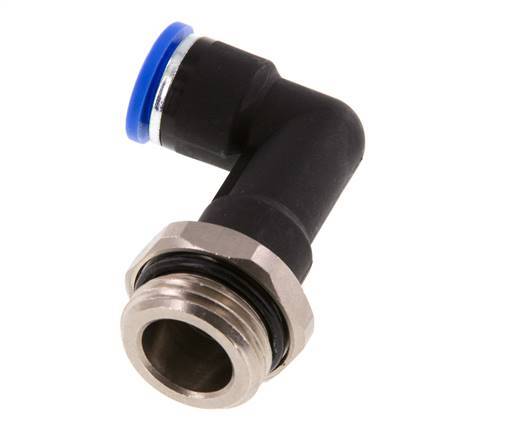 Codo de 90 grados 10mm x G1/2'' con rosca macho latón/PA 66 NBR cuerpo largo giratorio [2 piezas]