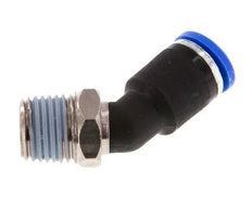 Racor de 8mm x R1/4'' 45deg con rosca macho latón/PA 66 NBR [2 piezas]
