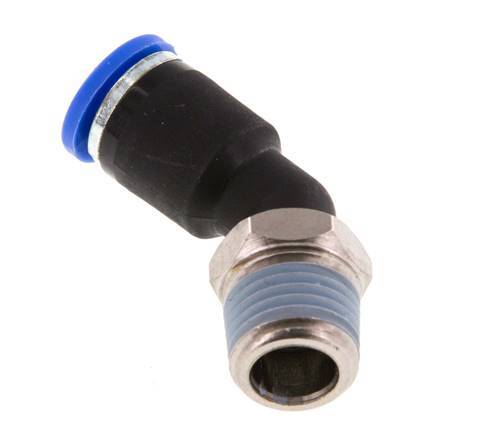 Racor de 8mm x R1/4'' 45deg con rosca macho latón/PA 66 NBR [2 piezas]