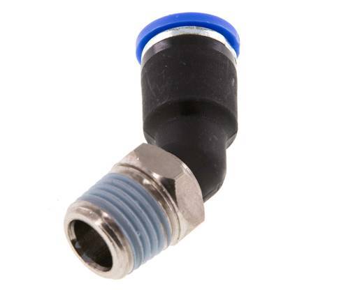 Racor de 8mm x R1/4'' 45deg con rosca macho latón/PA 66 NBR [2 piezas]