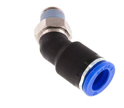 Racor de 12mm x R1/4'' 45deg con rosca macho latón/PA 66 NBR [2 piezas]