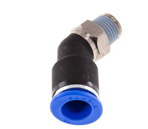 Racor de 12mm x R1/4'' 45deg con rosca macho latón/PA 66 NBR [2 piezas]