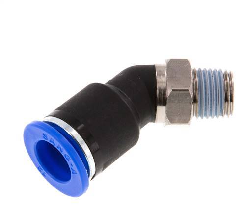Racor de 12mm x R1/4'' 45deg con rosca macho latón/PA 66 NBR [2 piezas]