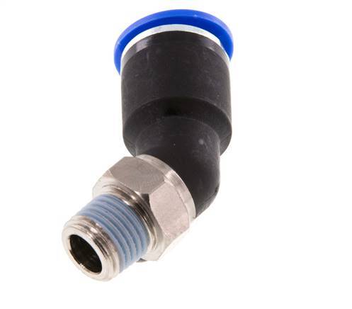 Racor de 12mm x R1/4'' 45deg con rosca macho latón/PA 66 NBR [2 piezas]
