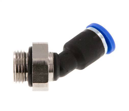 Racor de 4mm x G1/8'' 45deg con rosca macho latón/PA 66 NBR [2 piezas]