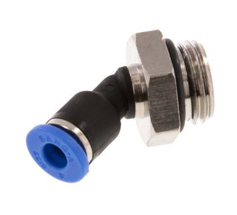 Racor de 4mm x G1/4'' 45deg con rosca macho latón/PA 66 NBR [2 piezas]