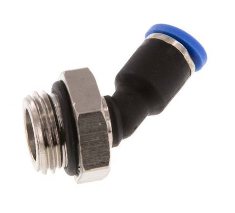 Racor de 4mm x G1/4'' 45deg con rosca macho latón/PA 66 NBR [2 piezas]