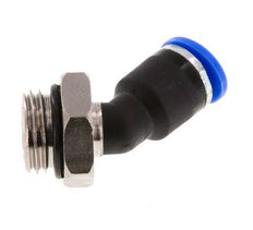Codo de 6mm x G1/4'' 45deg con rosca macho Latón/PA 66 NBR [2 piezas]