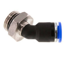 Codo de 6mm x G1/4'' 45deg con rosca macho Latón/PA 66 NBR [2 piezas]