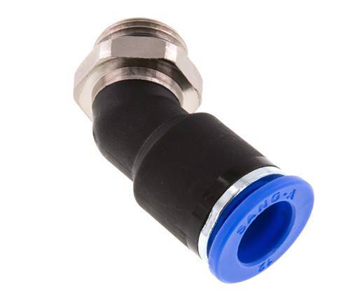 Racor de 12mm x G3/8'' 45deg con rosca macho latón/PA 66 NBR [2 piezas]