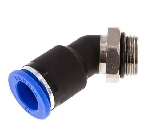 Racor de 12mm x G3/8'' 45deg con rosca macho latón/PA 66 NBR [2 piezas]